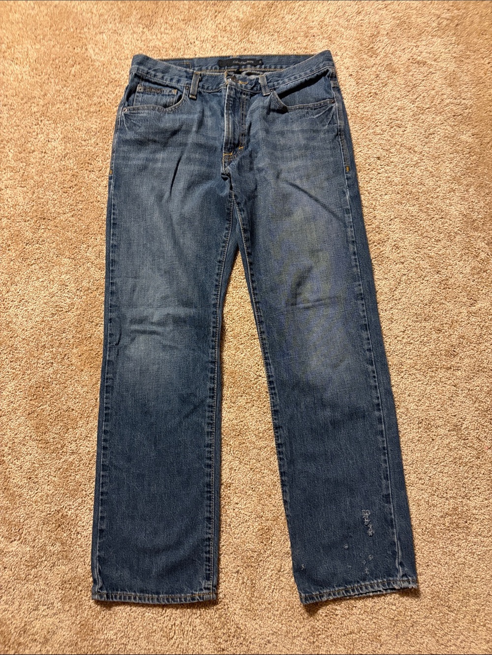 Calvin Klein Men’s Dark Blue Straight-Leg Jeans